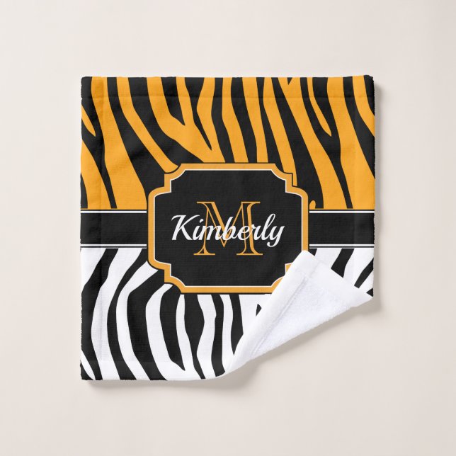 Impression Zebra (Gant de toilette)