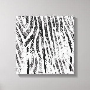 Impression Zebra Canvas Abstrait