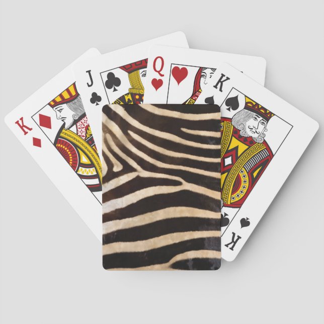 Impression Zebra de cartes à jouer (dos)