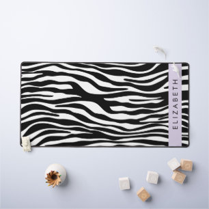 Impression Zèbre, Grilles, Noir Et Blanc, Votre No