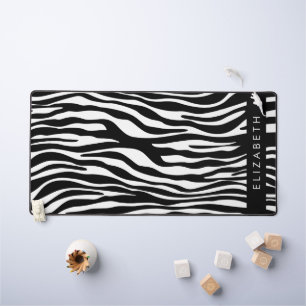 Impression Zèbre, Grilles, Noir Et Blanc, Votre No