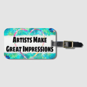 Impressionism art quote proud artist  luggage tag