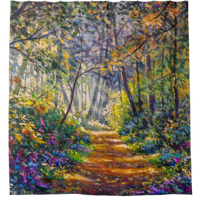 Impressionism Path: Sunny Forest Watercolor (Front)