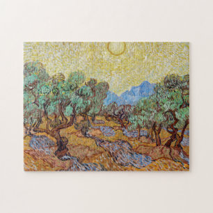 Impressionism Vincent Van Gogh Olive Trees Complex Jigsaw Puzzle