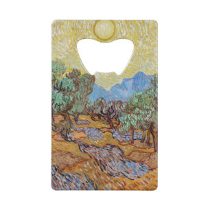 Impressionism Vincent Van Gogh Olive Trees Famous Credit Card Bottle Opener