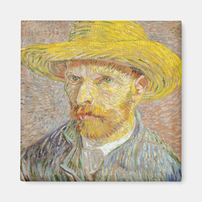 Impressionism Vincent Van Gogh Self Portrait with Magnet (Front)