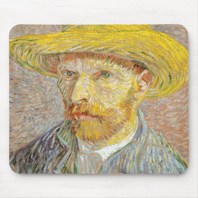 Impressionism Vincent Van Gogh Self Portrait with Mouse Pad (Front)