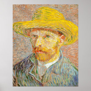 Impressionism Vincent Van Gogh Self Portrait with  Poster
