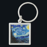 Impressionism Vincent Van Gogh Starry Starry Night Keychain<br><div class="desc">Impressionism Vincent Van Gogh Starry Starry Night Meaning Famous Visual Arts Design features a great example of expressionism artwork. This Impressionism Vincent Van Gogh Starry Starry Night Meaning Famous Visual Arts Design reflects the essence of the artist and the time period created in. Perfect for art enthusiast of all ages,...</div>