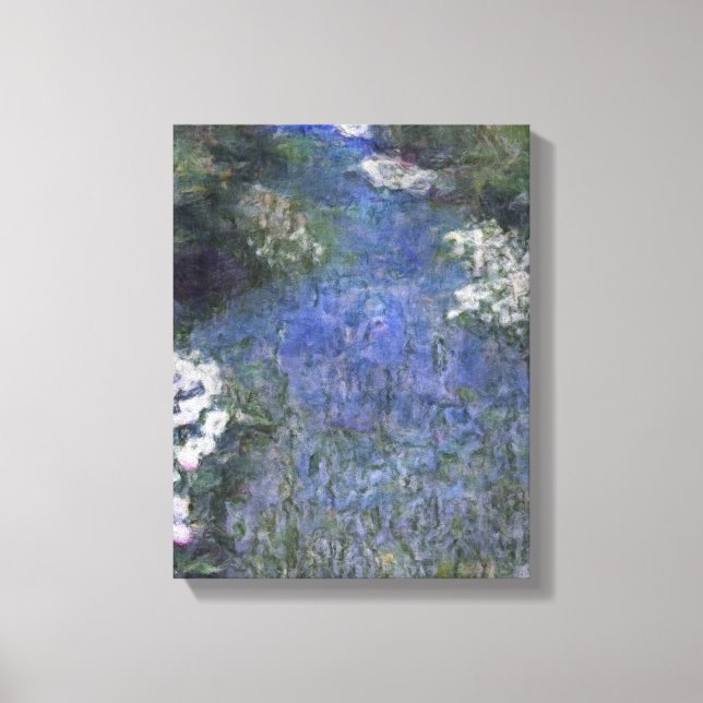Impressionist Blue Forest Path Canvas Print (Front)