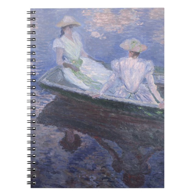 Impressionist Boating Scene Soft Pastel Art Notebook (Front)