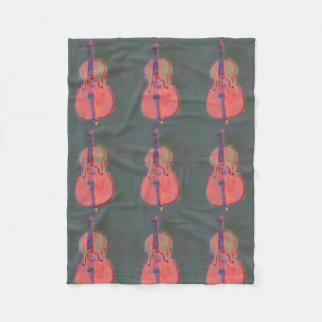 Impressionist Cello Blanket (Front)