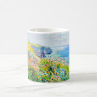 Impressionist Cliff Meadow – Wildflowers by Sea