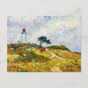 Impressionist Coastline on Hiddensee Island at Sun Postcard