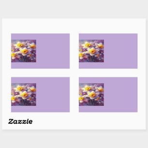 Impressionist Daffodil Floral Organization Labels