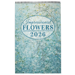 Impressionist Flowers 2026 Calendar