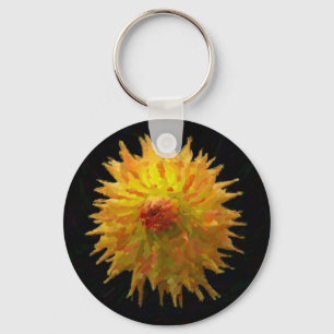 Impressionist Jennie On Black Key Chain