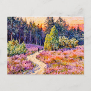 Impressionist Landscape of the Lueneburg Heath at  Postcard