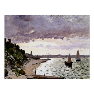 Impressionist Landscape with Coast Poster
