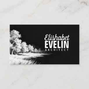 Impressionist Lines - Landscape 543 Business Card