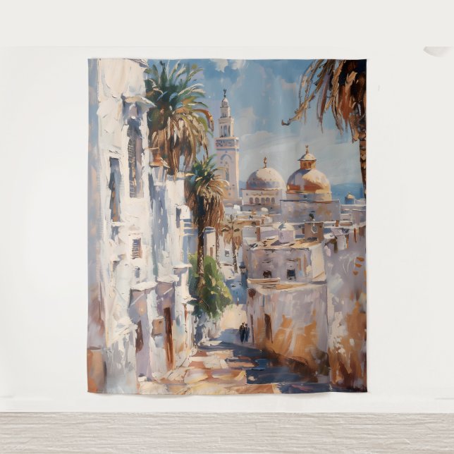 Impressionist motiv of Tunis Tapestry (Front)