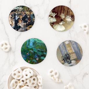 Impressionist Paintings Coaster Set