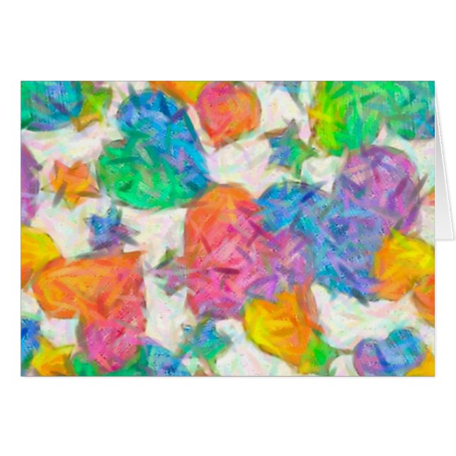 Impressionist Pastel Valentine Hearts (Front Horizontal)