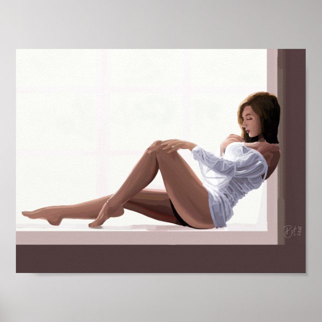 Impressionist PinUp Girl Poster (Front)