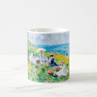 Impressionist Seaside Picnic – People by the Ocean Coffee Mug