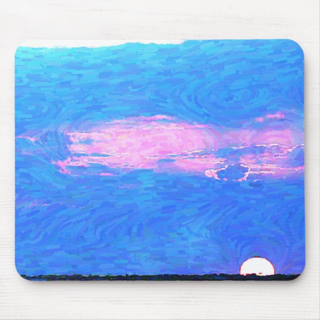 Impressionist Sunset From The Sea Mouse Pad (Front)