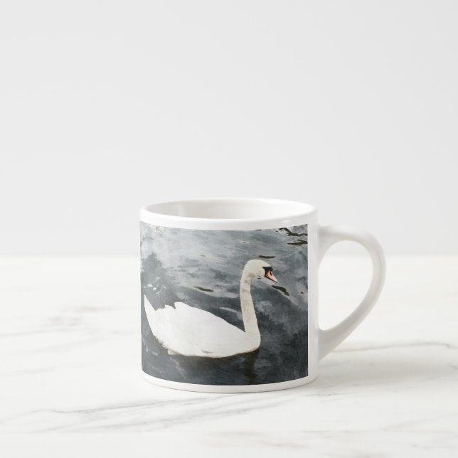 Impressionist Swan Espresso Cup (Right)