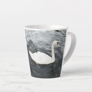 Impressionist Swan Latte Mug
