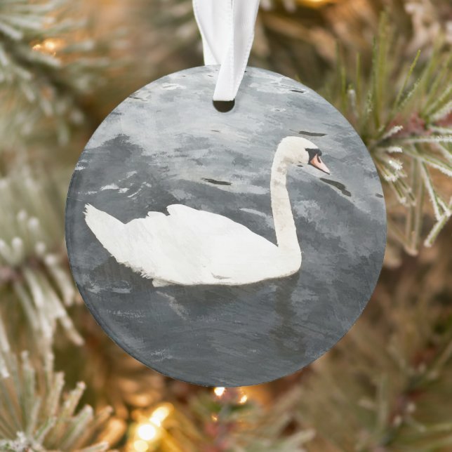 Impressionist Swan Ornament (Tree)