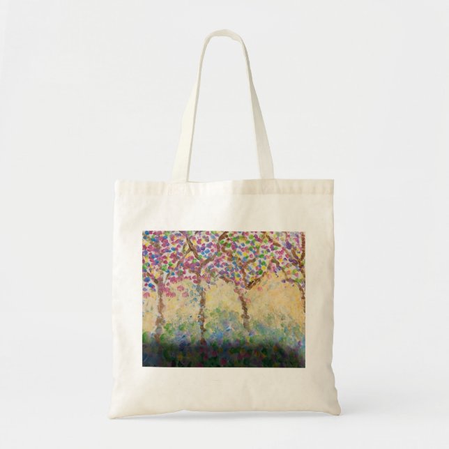 Impressionist trees on bag (Front)