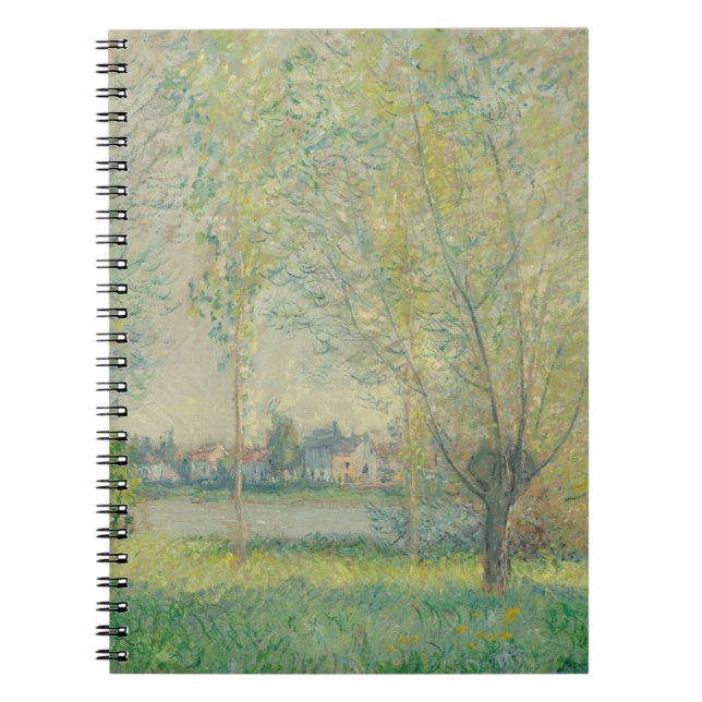 Impressionist Village Landscape Spiral Notebook (Front)