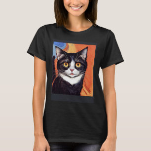 Impressionistic Cat Screaming Impressionism Cats T-Shirt
