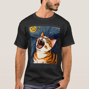 Impressionistic  Cat Screaming Impressionism Cats  T-Shirt