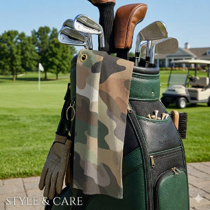 Impressionnant serviette de golf à motif camouflag
