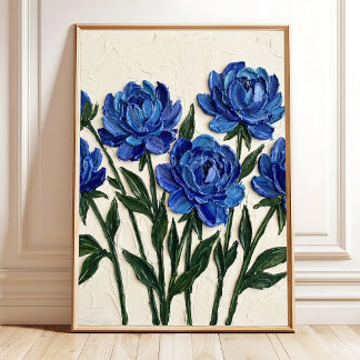 Impressionnant tableau mural en toile de pivoine b