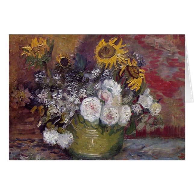 Impressionniste Floral Still Life - Vincent van Go (Devant Horizontal)