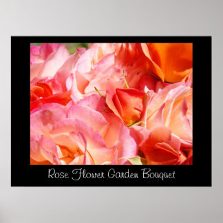 Impressions d'art de bouquet de jardin de fleurs d