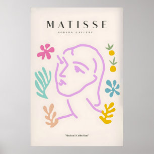 Impressions d'art de Matisse - Visage abstrait d'a