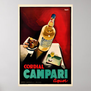 Impressions de poster vintage Cordial Campari