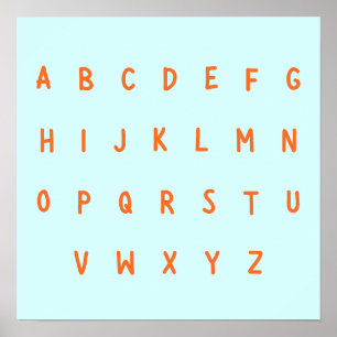 Impressions de posters des lettres de l'alphabet A