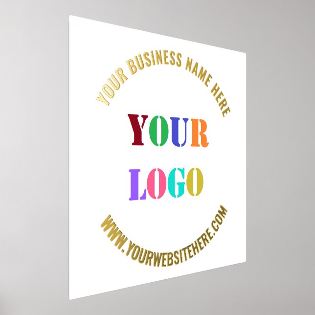 Impressions de texte du logo de l'entreprise perso (Poser)