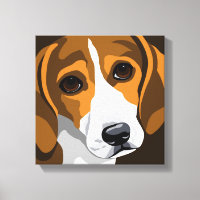 Impressions de toile d'art beagle