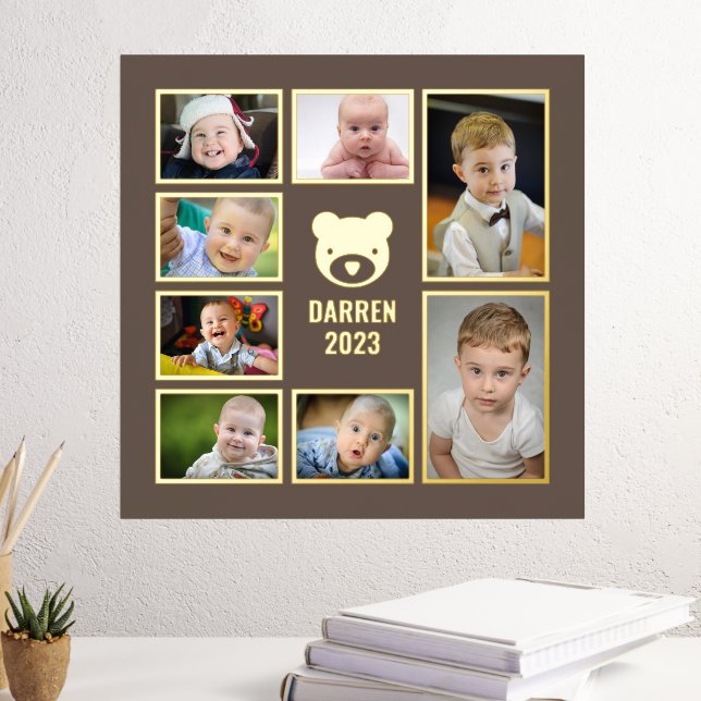 Impressions Dorure Ajouter vos propres photos 7 Collage photo enfant (In situ (Bureau 3))