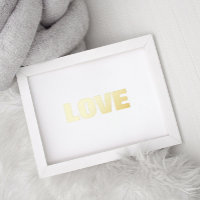 AMOUR | TEXTE MODIFIABLE MUR D'OR
