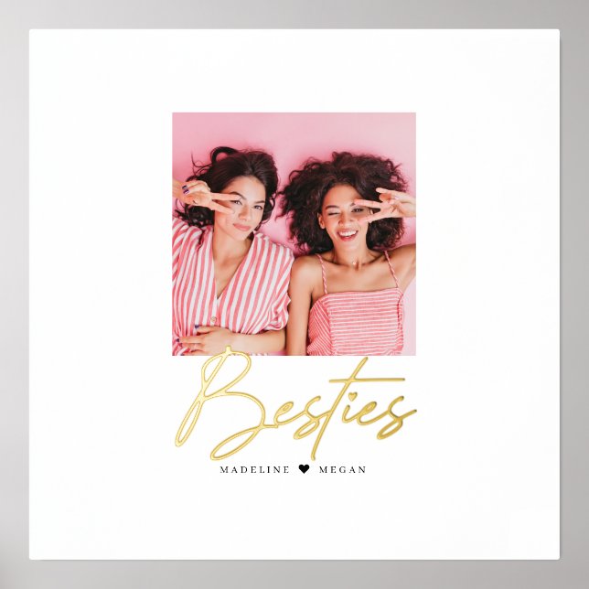 Impressions Dorure Besties Script Photo Best Friends Heart (Recto)