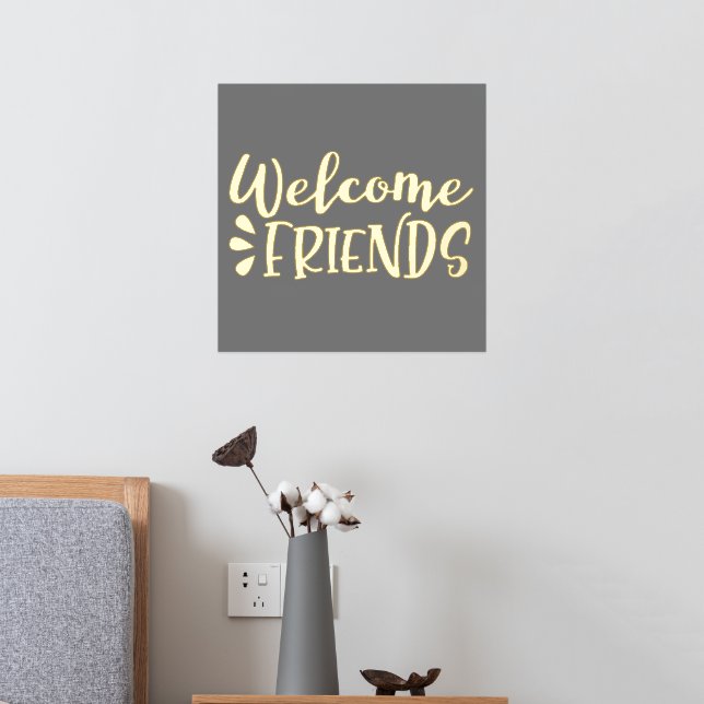 Impressions Dorure Bienvenue Amis Gold Foil (In situ (Chambre 2))